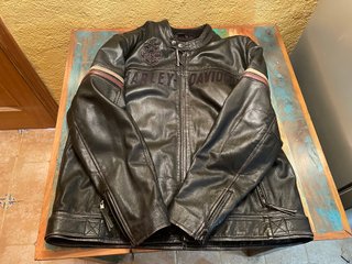 Chaqueta Cuero Harley Davidson Negra