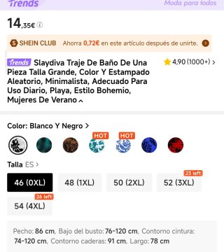 Bañador Shein Curve NUEVO!!