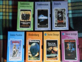 29 Películas VHS y concierto Alejandro Sanz