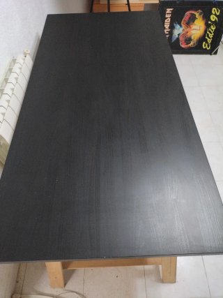 Escritorio Ikea Negro Caballetes Ajustable