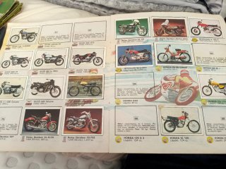Álbum cromos Motos 80
