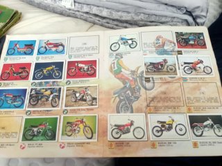 Álbum cromos Motos 80