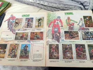 Álbum cromos Motos 80