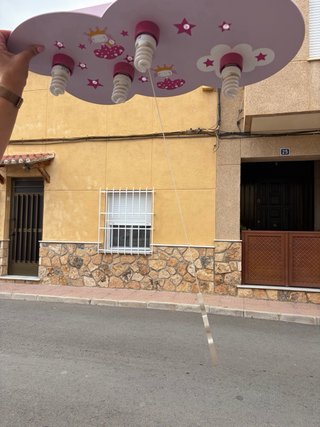 Lámpara nube infantil con castillo