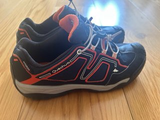 Zapatillas Trekking Quechua T37 Azul/Naranja