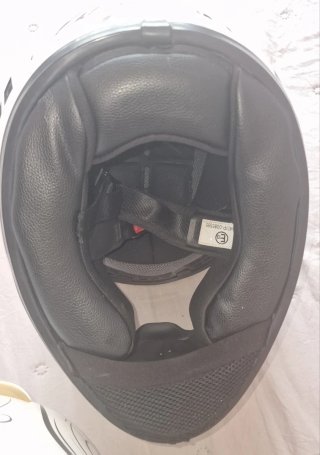 2 Cascos Moto Blancos Talla L y M