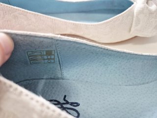 Bailarinas Blancas bordado Jacquard con maxi lazo