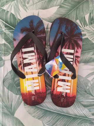 Chancletas Estampadas Playa Talla 42
