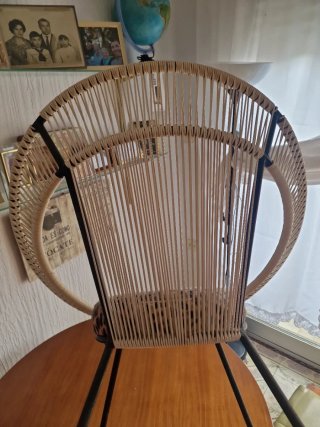 Silla Acapulco Vintage Beige y Marrón