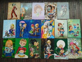 Bonita colección de postales vintage