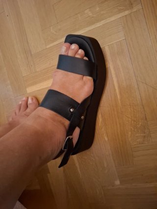 Sandalias negras plataforma