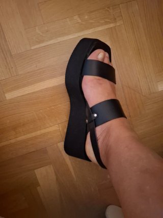 Sandalias negras plataforma