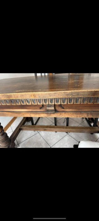 TAVOLO IN LEGNO MASSELLO STILE RUSTICO/TOSCANO