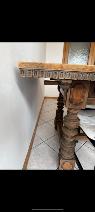 TAVOLO IN LEGNO MASSELLO STILE RUSTICO/TOSCANO