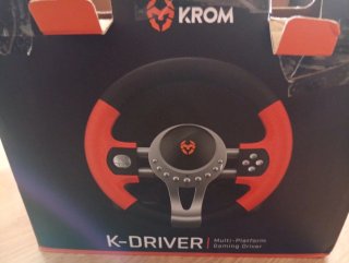 VOLANTE Y PEDALES K-DRIVER PARA CONSOLA/PC