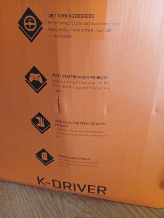 VOLANTE Y PEDALES K-DRIVER PARA CONSOLA/PC