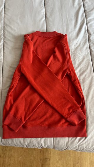 Sudadera Pedro del Hierro Roja Logo Dorado