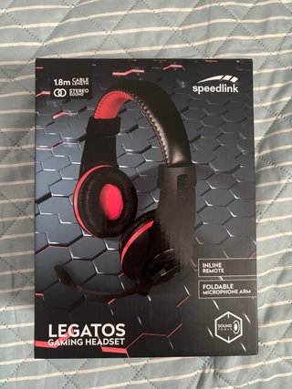Cascos Gaming Speedlink Legatos Negro/Rojo
