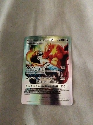 Charizard y Blastoise GX 3400 PS Carta Pokémon