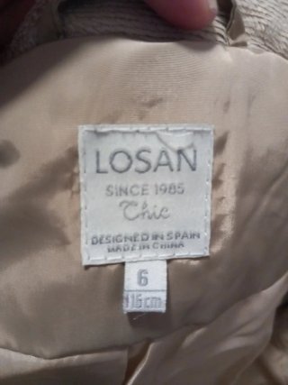 Chaqueta acolchada beige