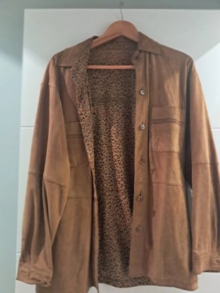 Chaqueta de ante reversible