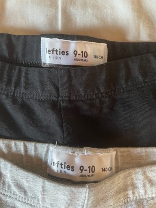 2 Leggings Cortos Niña Lefties Talla 9/10