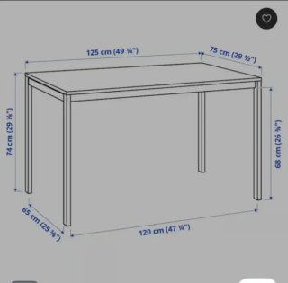 Mesa de comedor y Sillas blancas de plástico Ikea