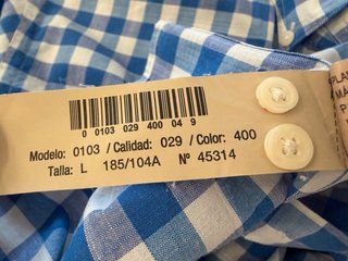 Camisa cuadros Massimo Dutti Talla L