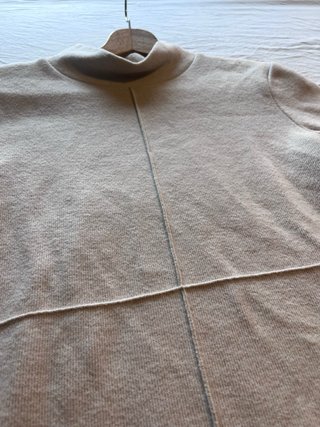 Vestito Zara beige collo alto