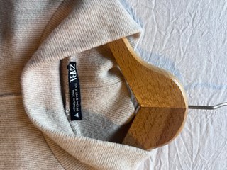 Vestito Zara beige collo alto