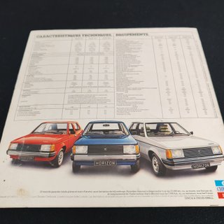 Catálogo Chrysler Simca Horizon Original 1978