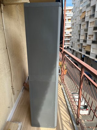 Armario de exterior mueble de plástico gris