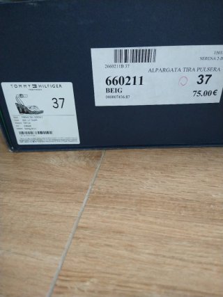 Alpargatas cuña Tommy Hilfiger beige