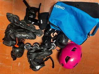 Patines Oxelo Roller Fit 3 Junior + Casco