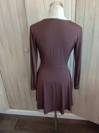 Vestido Mango marrón talla XS