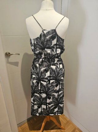 Vestido H&M estampado palmeras