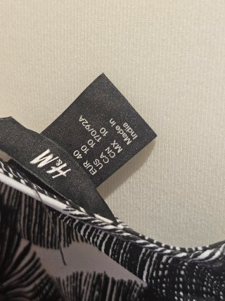 Vestido H&M estampado palmeras