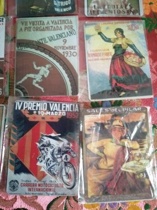 Cartelería Valenciana Vintage + imán