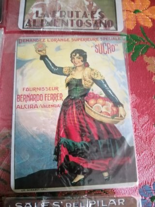 Cartelería Valenciana Vintage + imán