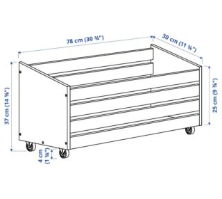 CAJA O CAJÓN CON RUEDAS