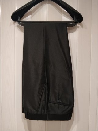 Traje Negro Brillante Talla L 46