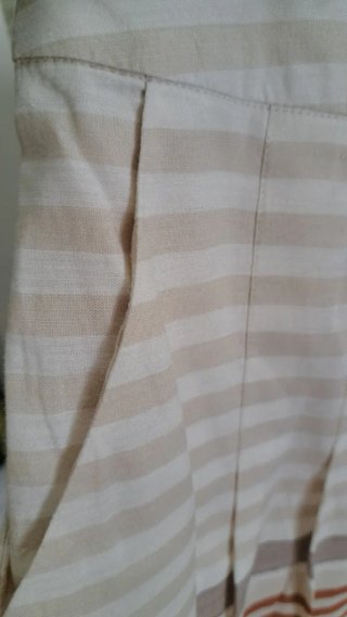 Falda Esprit rayas beige y marrón Talla S