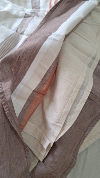 Falda Esprit rayas beige y marrón Talla S