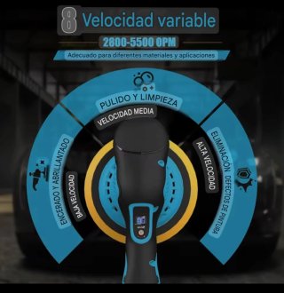 Pulidora Enceradora Orbital Inalámbrica