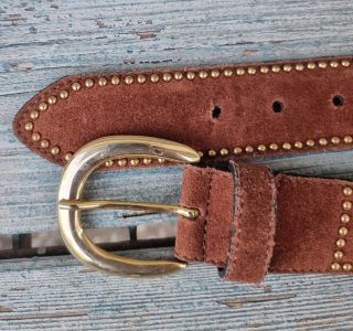 Cintura Vintage Camoscio Dettagli Oro Gipsy chic