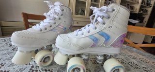 Patines Oxelo Blancos 4 Ruedas Talla 33