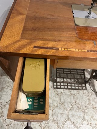 Mesa Máquina Coser Alfa Madera Metal