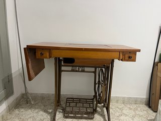 Mesa Máquina Coser Alfa Madera Metal