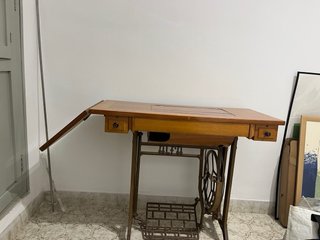 Mesa Máquina Coser Alfa Madera Metal