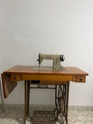 Mesa Máquina Coser Alfa Madera Metal
